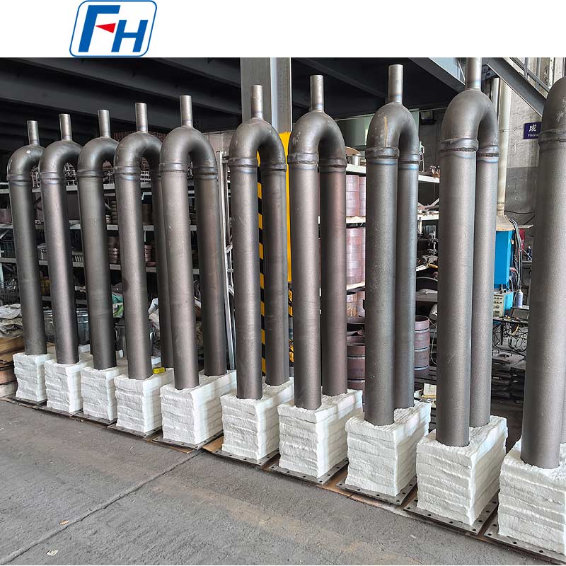 أنبوب مشع على شكل حرف HU – Ø152.4 × Ø142.8 × 2154.24 مم